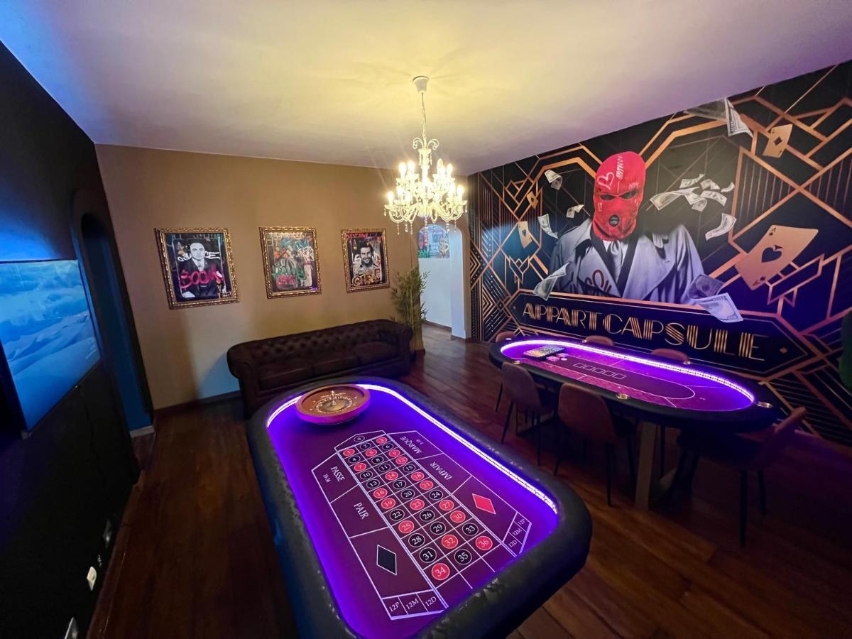 蒙斯Capsule Casino - Jacuzzi - Billard - Netflix - Console & Jeux公寓 外观 照片